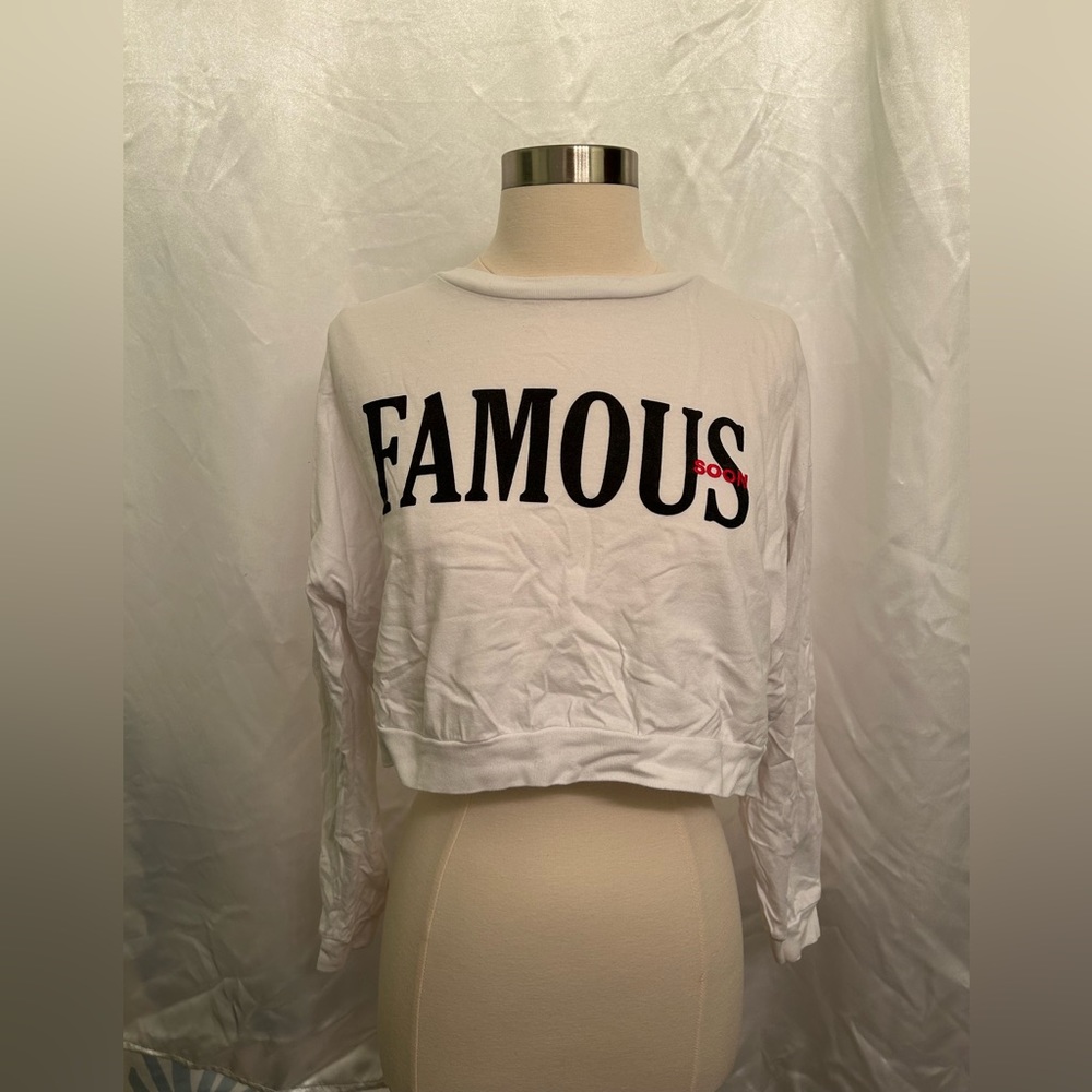White Cropped Sweater